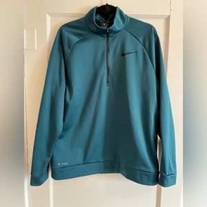 Nike Men’s Quarter Zip - Turquoise- Size Large